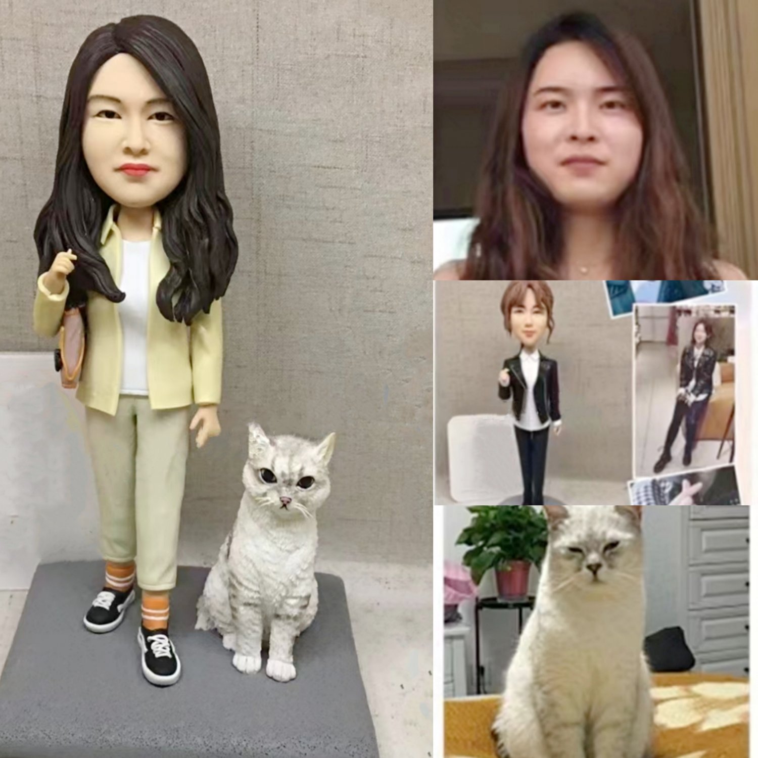 Custom Handmade 3D art Doll, Personalized Birthday Figurine For Mom, Anniversary Gifts For Wife