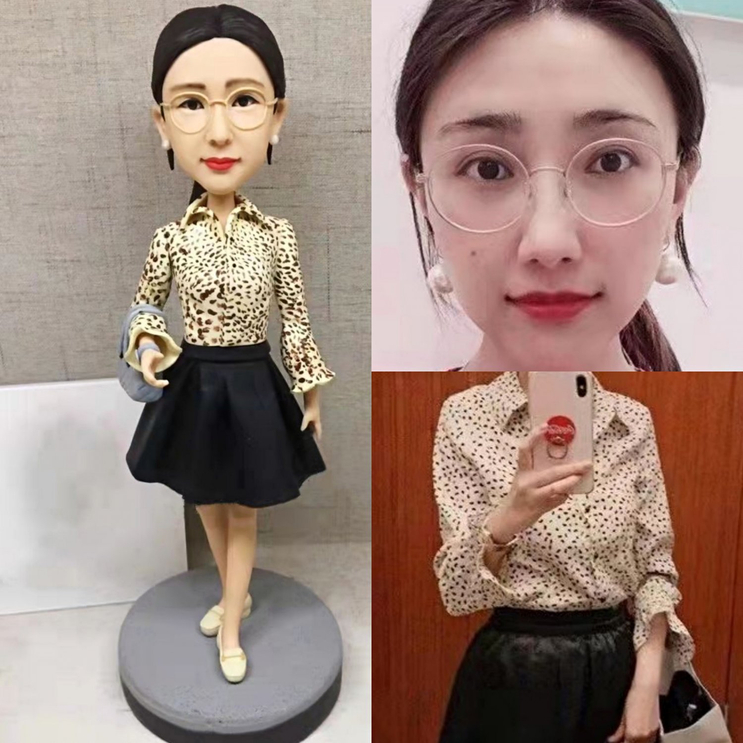 Custom Handmade 3D art Doll, Personalized Birthday Figurine For Mom, Anniversary Gifts For Wife