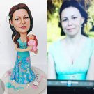 Custom Handmade 3D art Doll, Personalized Birthday Figurine For Mom, Anniversary Gifts For Wife