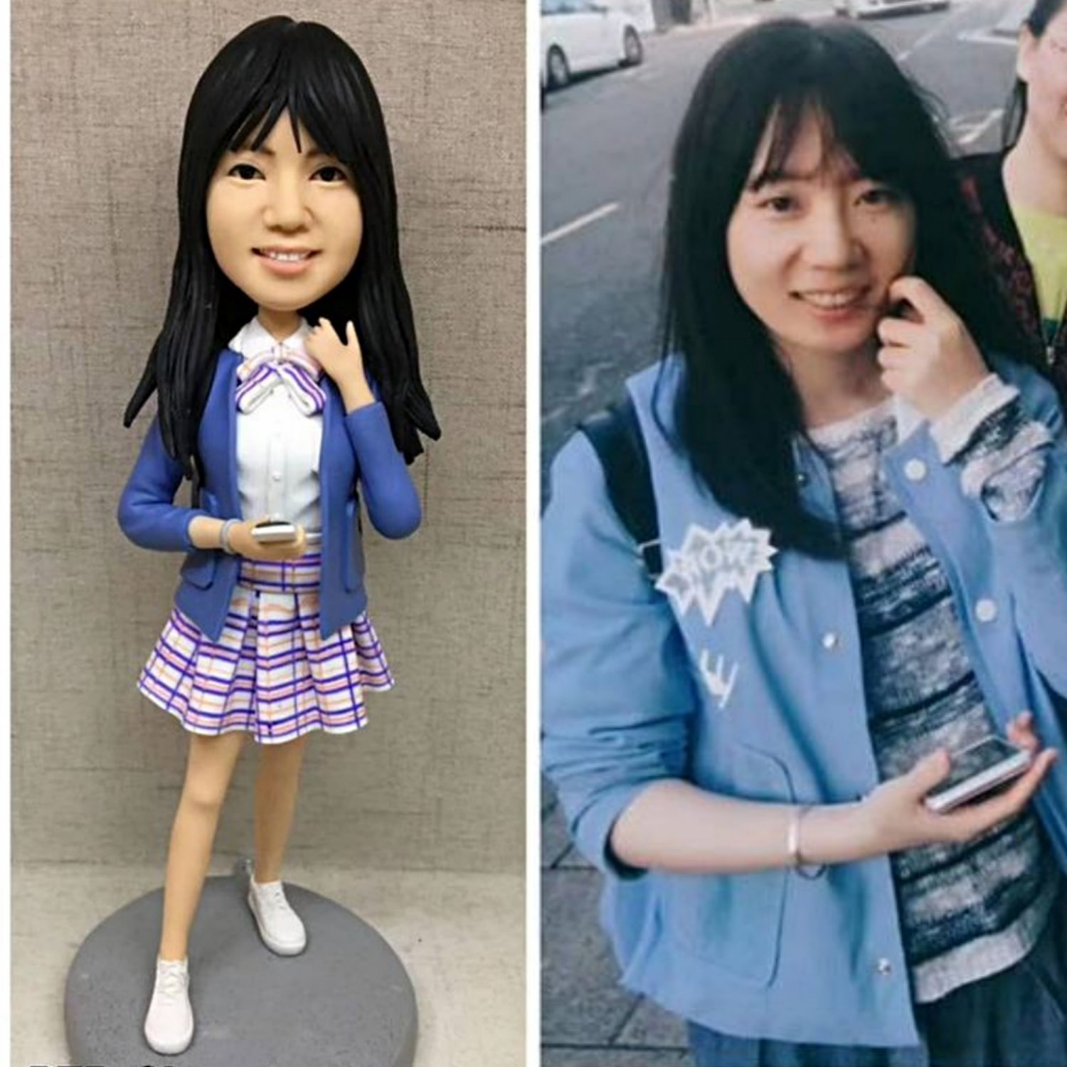 Custom Handmade 3D art Doll, Personalized Birthday Figurine For Mom, Anniversary Gifts For Wife