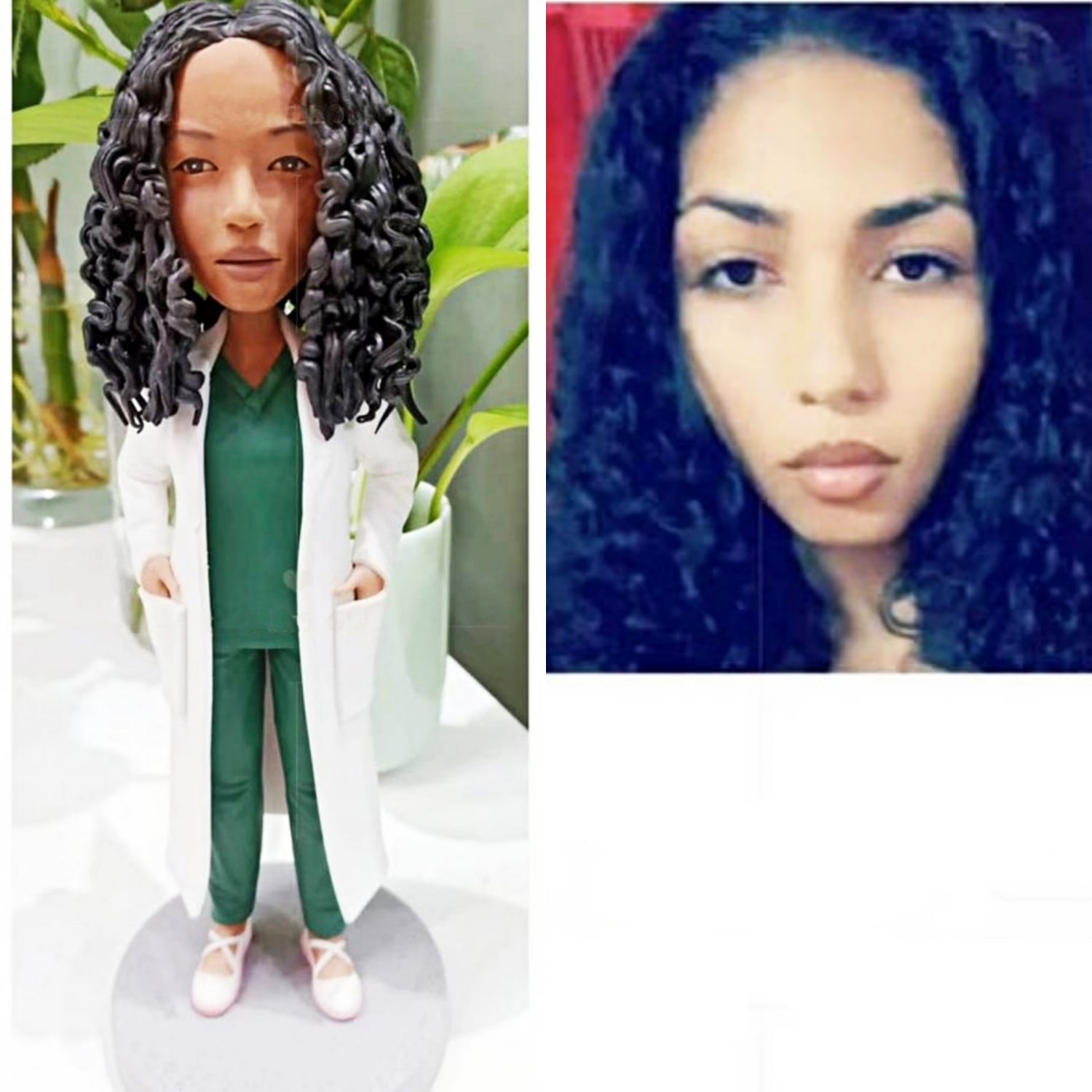 Custom Handmade 3D art Doll, Personalized Birthday Figurine For Mom, Anniversary Gifts For Wife