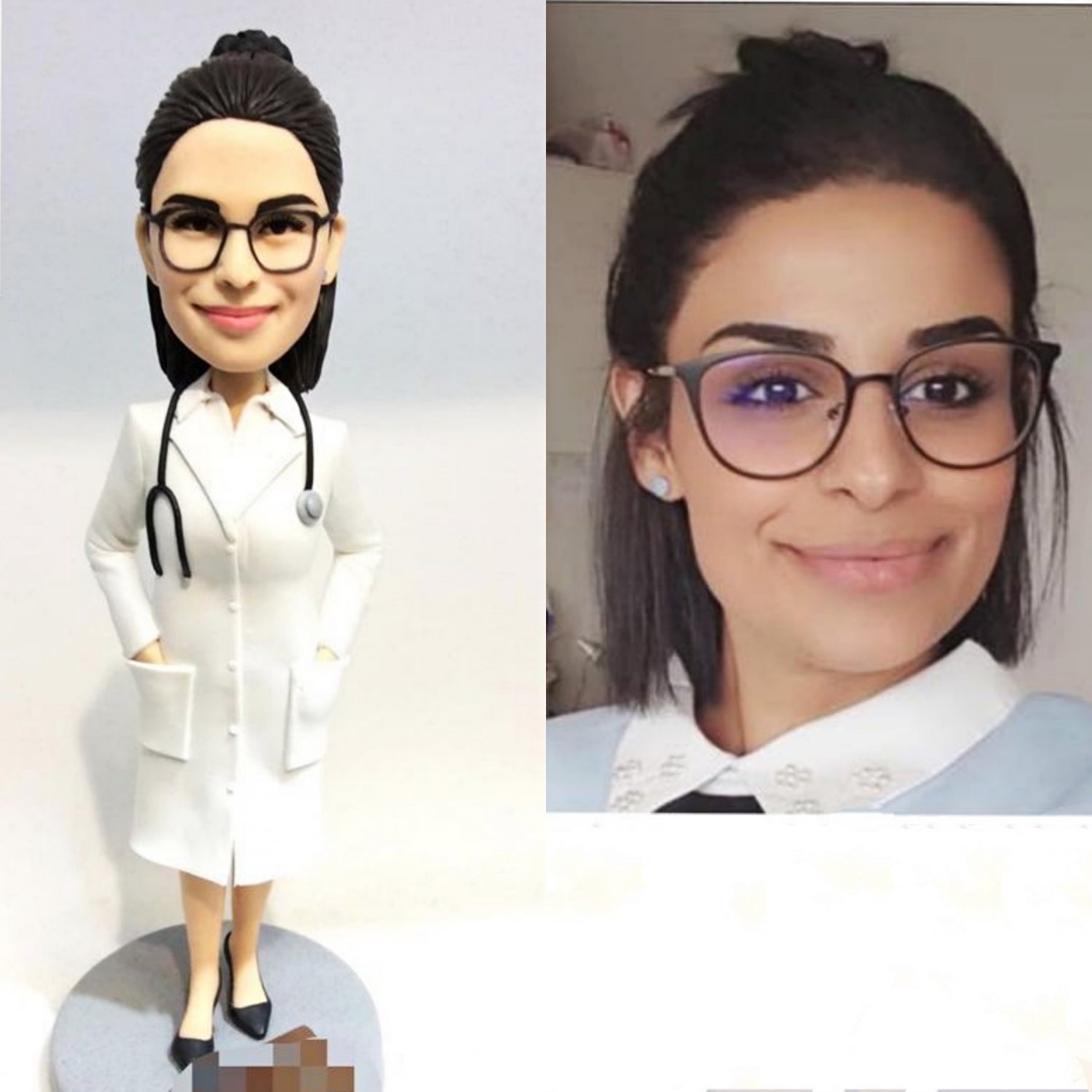 Custom Handmade 3D art Doll, Personalized Birthday Figurine For Mom, Anniversary Gifts For Wife