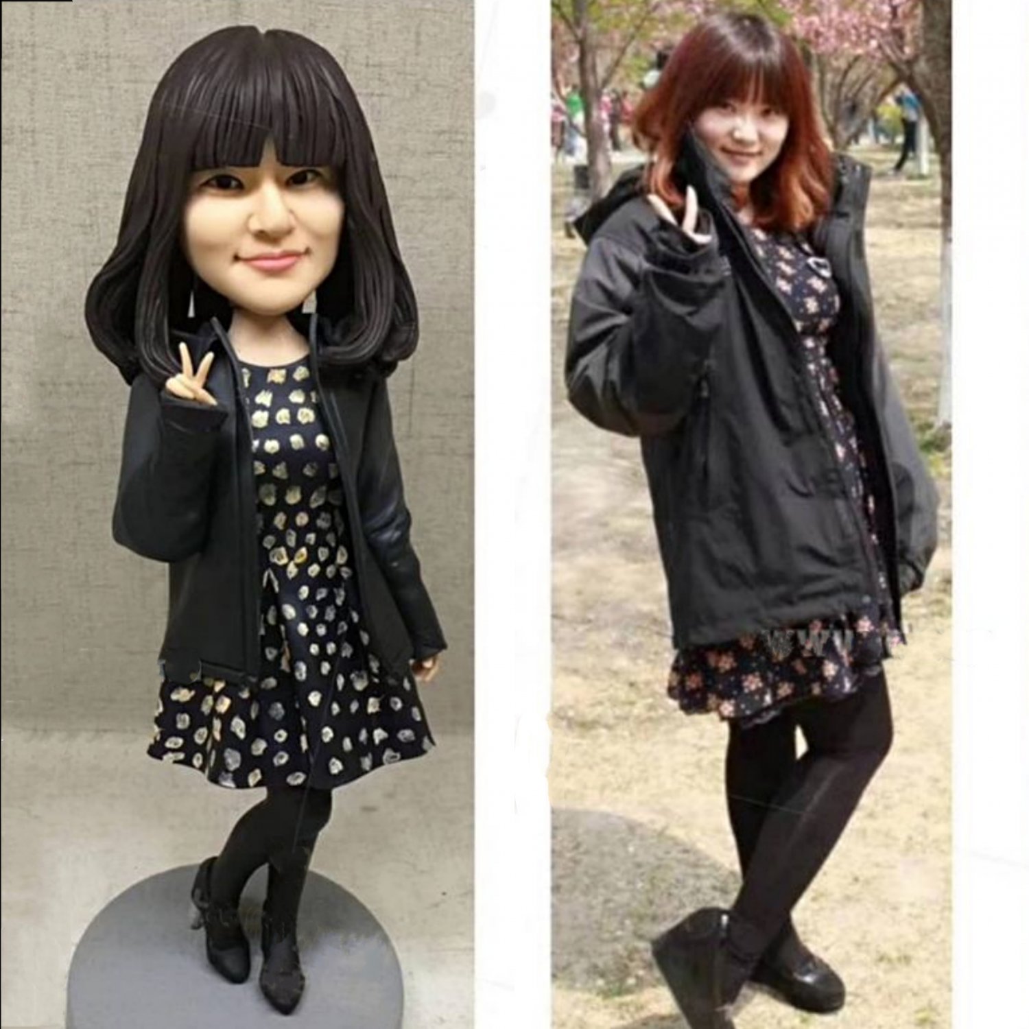 Custom Handmade 3D art Doll, Personalized Birthday Figurine For Mom, Anniversary Gifts For Wife