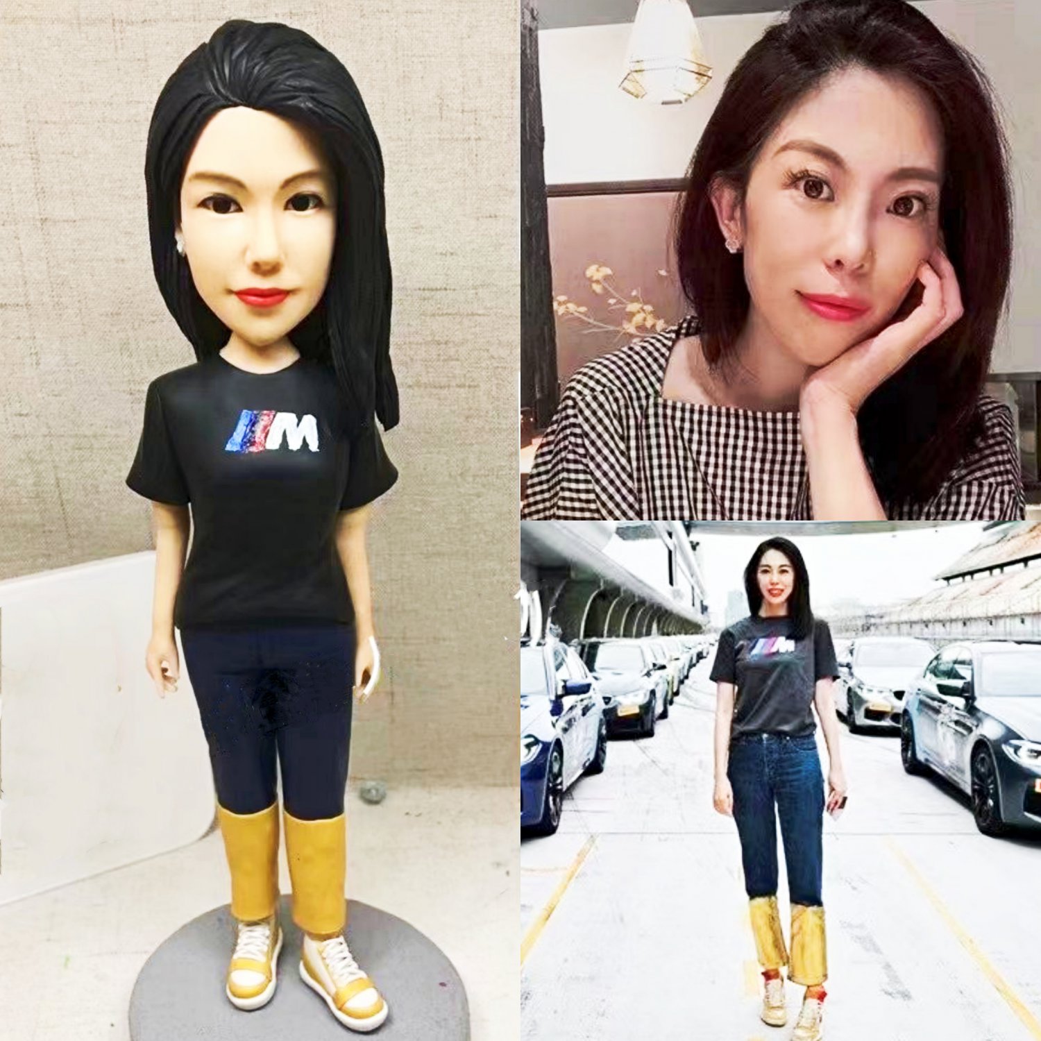 Custom Handmade 3D art Doll, Personalized Birthday Figurine For Mom, Anniversary Gifts For Wife