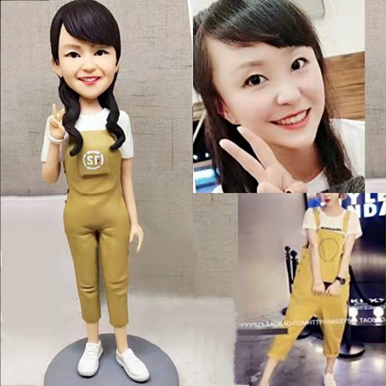 Custom Handmade 3D art Doll, Personalized Birthday Figurine For Mom, Anniversary Gifts For Wife