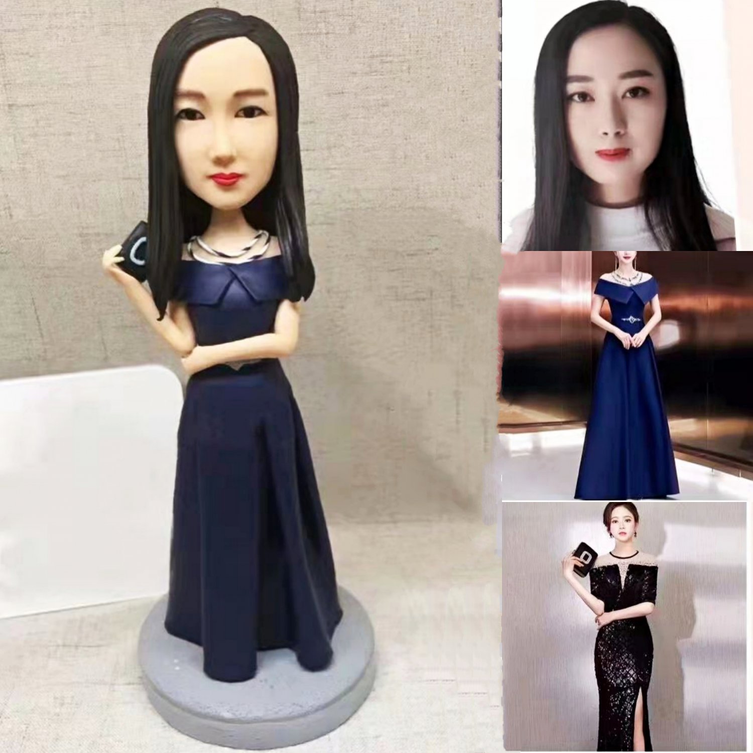 Custom Handmade 3D art Doll, Personalized Birthday Figurine For Mom, Anniversary Gifts For Wife