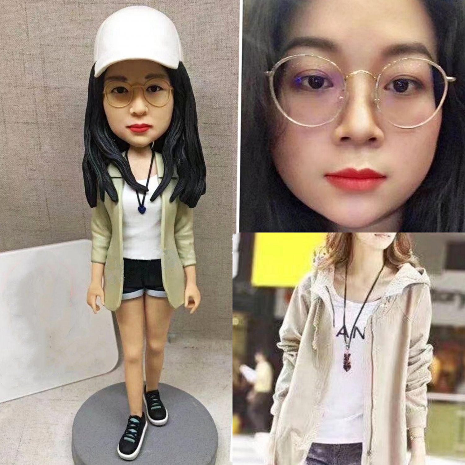 Custom Handmade 3D art Doll, Personalized Birthday Figurine For Mom, Anniversary Gifts For Wife