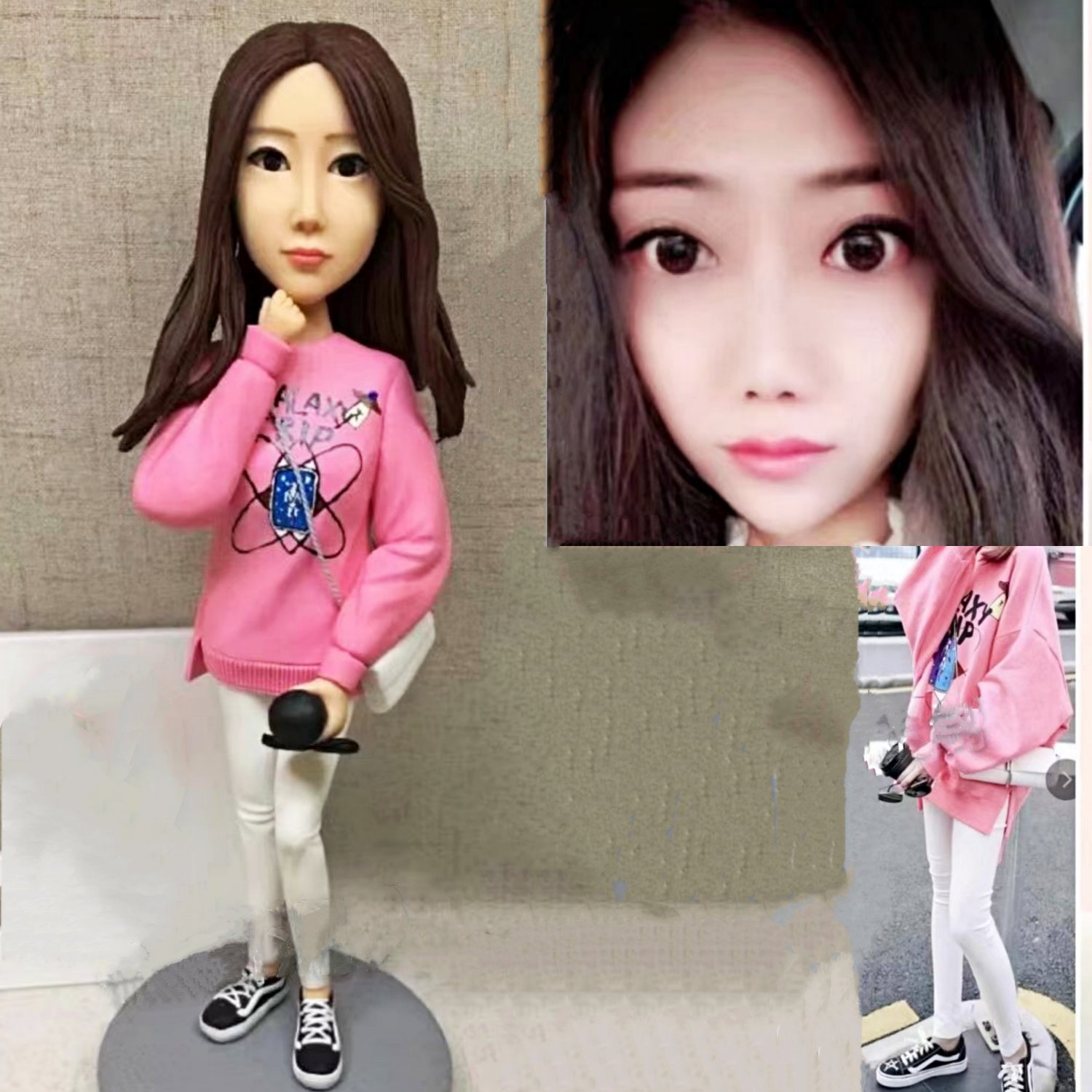 Custom Handmade 3D art Doll, Personalized Birthday Figurine For Mom, Anniversary Gifts For Wife