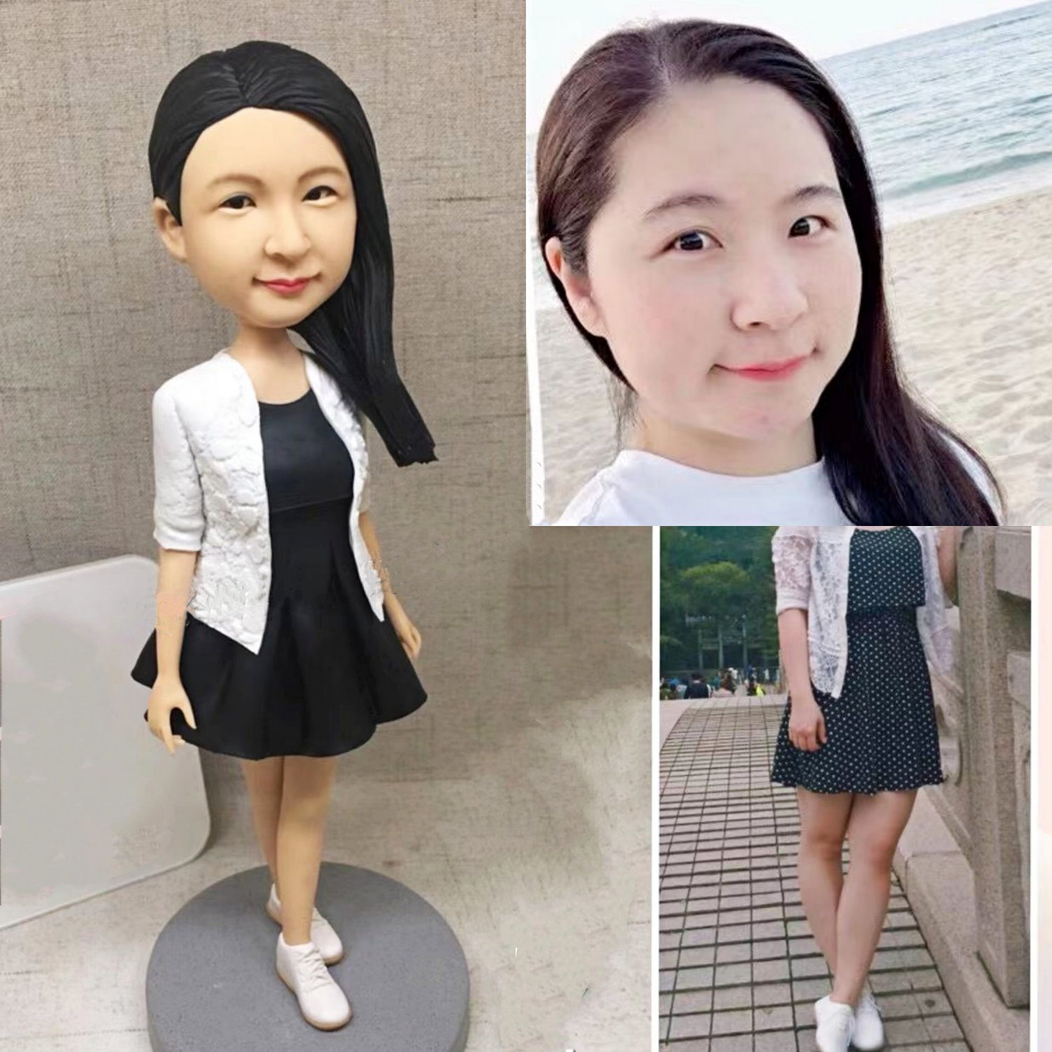 Custom Handmade 3D art Doll, Personalized Birthday Figurine For Mom, Anniversary Gifts For Wife