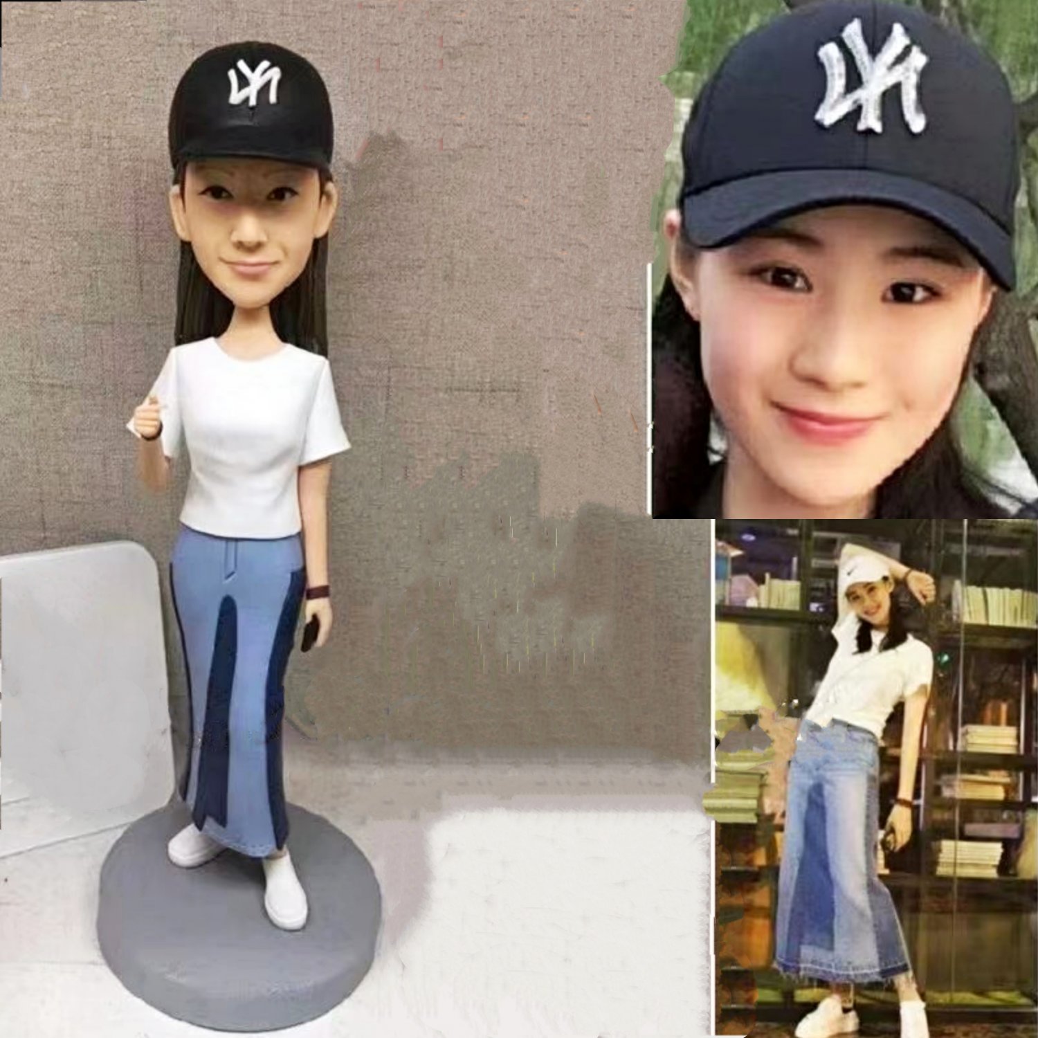 Custom Handmade 3D art Doll, Personalized Birthday Figurine For Mom, Anniversary Gifts For Wife