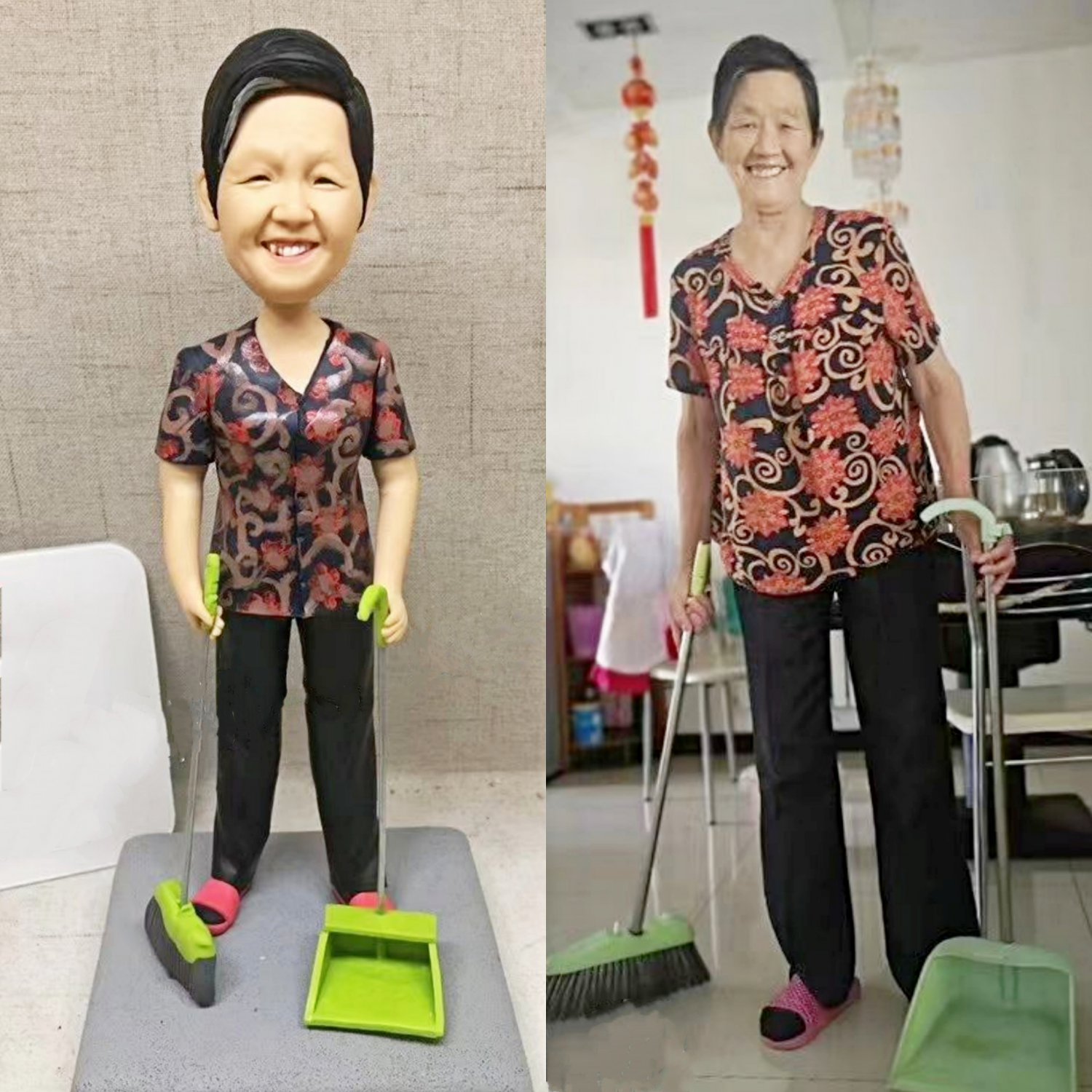 Custom Handmade 3D art Doll, Personalized Birthday Figurine For Mom, Anniversary Gifts For Wife