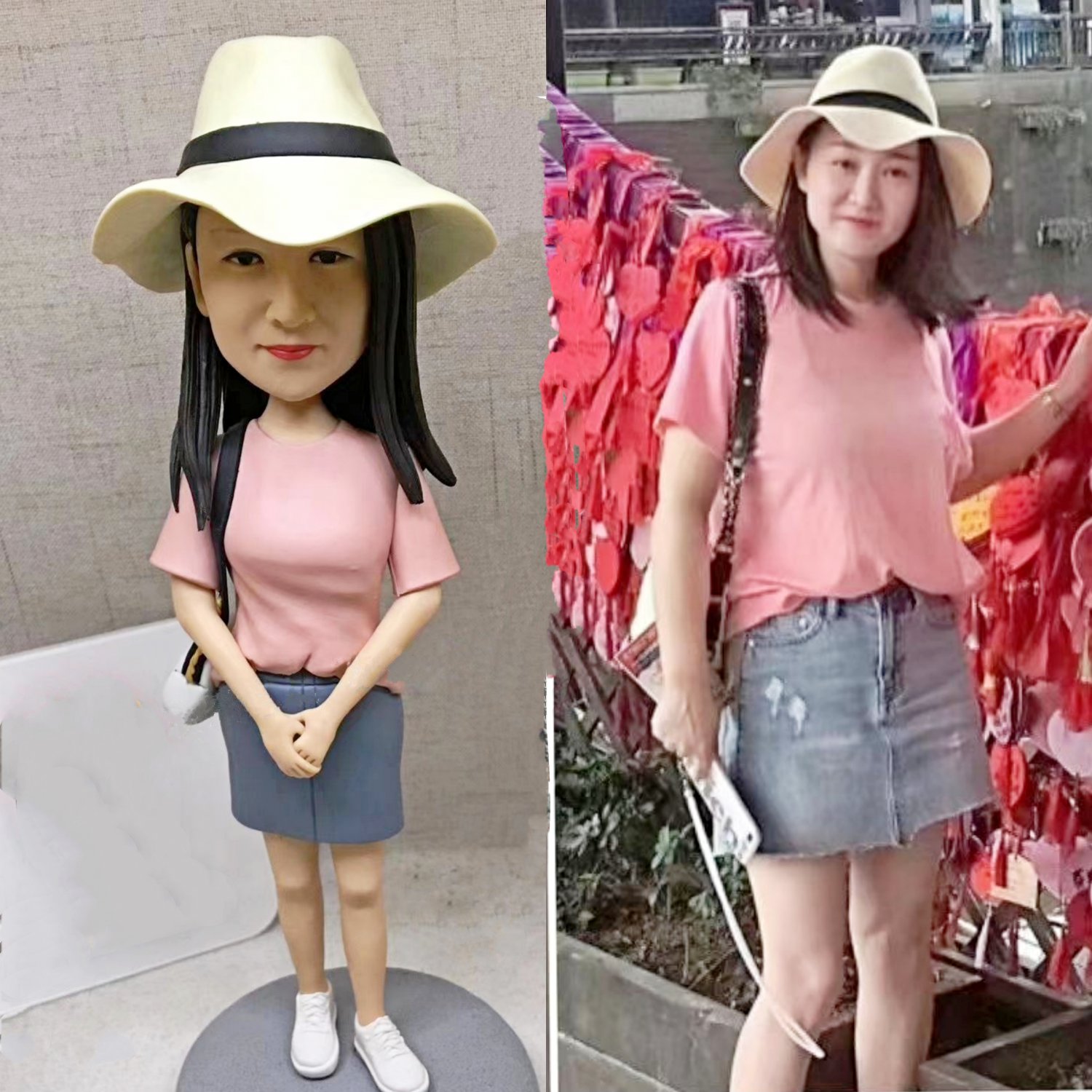 Custom Handmade 3D art Doll, Personalized Birthday Figurine For Mom, Anniversary Gifts For Wife