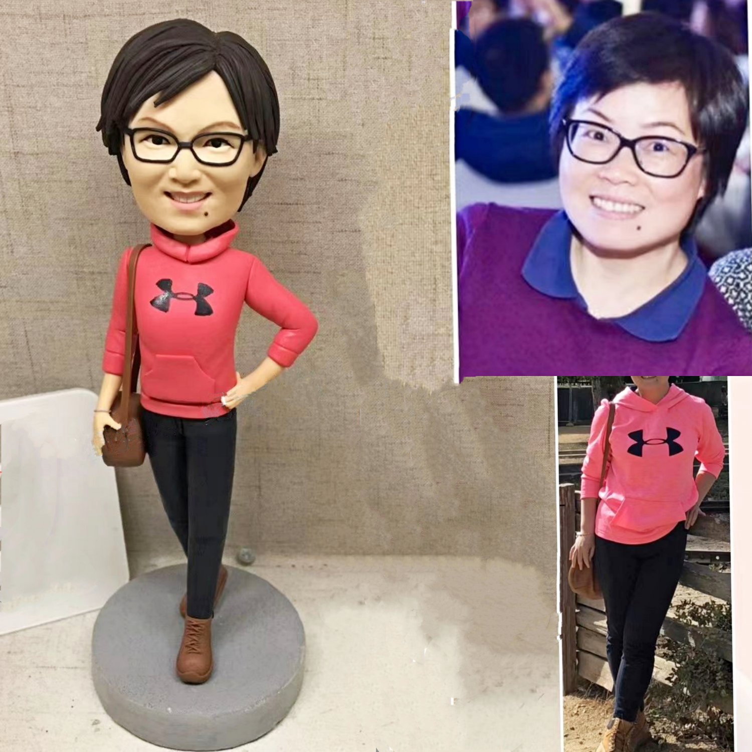 Custom Handmade 3D art Doll, Personalized Birthday Figurine For Mom, Anniversary Gifts For Wife
