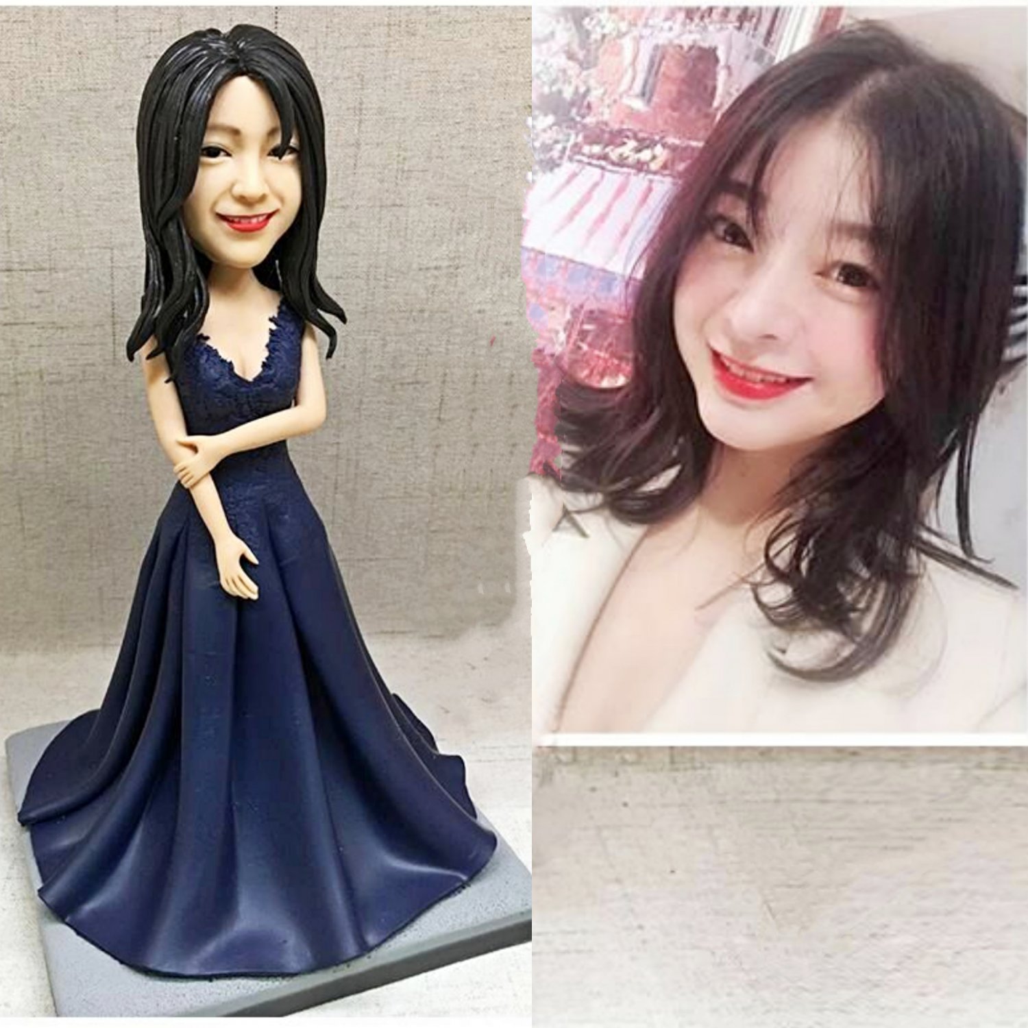 Custom Handmade 3D art Doll, Personalized Birthday Figurine For Mom, Anniversary Gifts For Wife