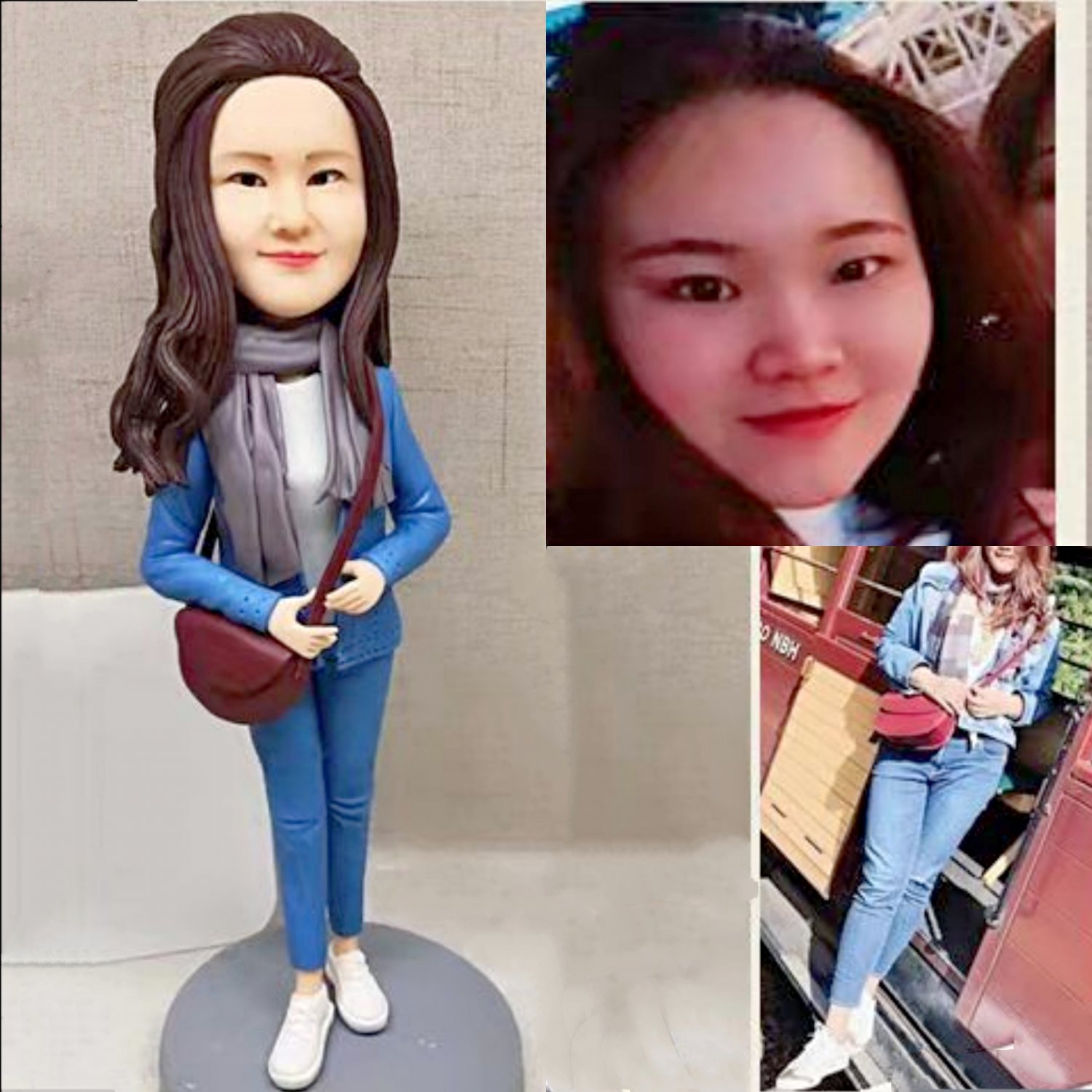 Custom Handmade 3D art Doll, Personalized Birthday Figurine For Mom, Anniversary Gifts For Wife