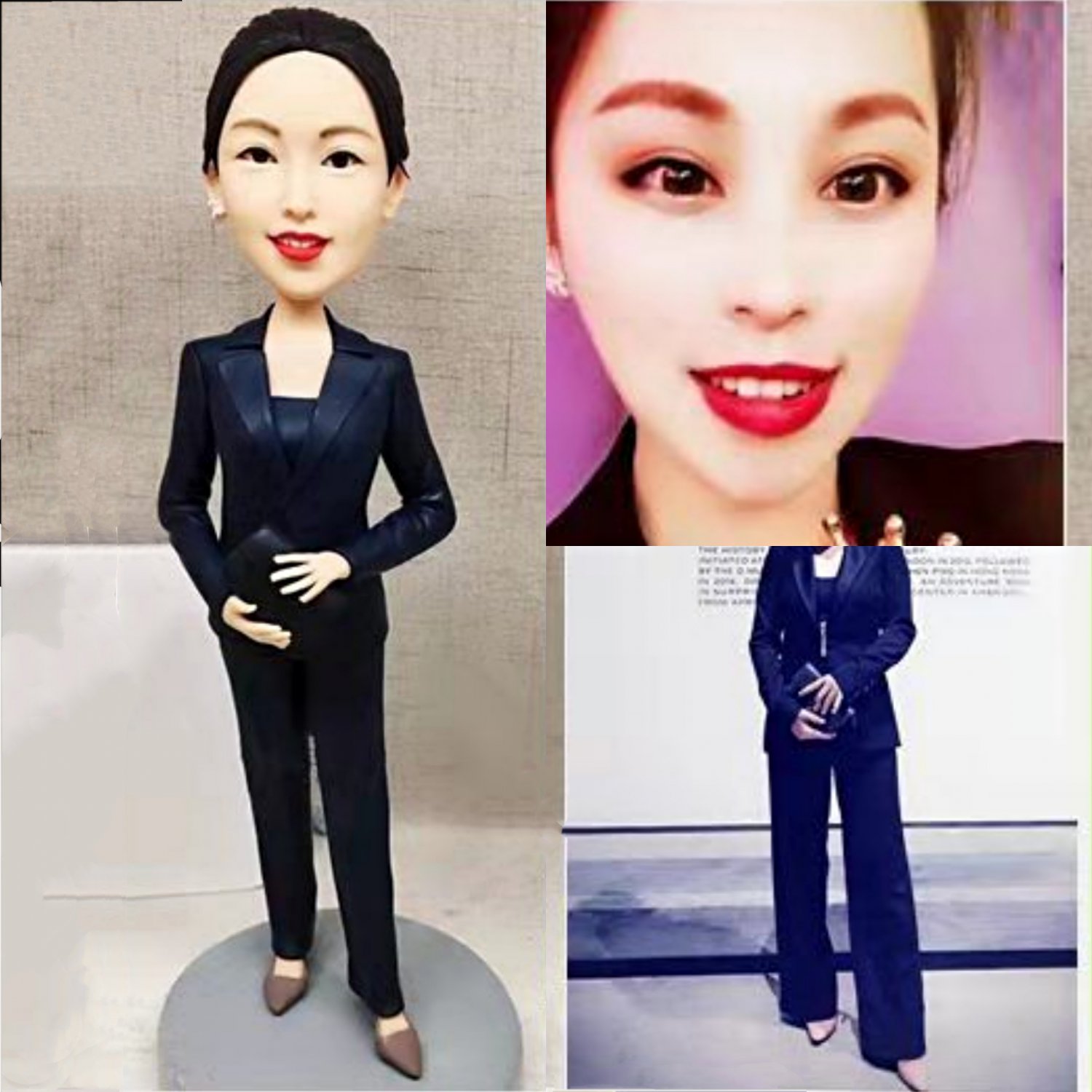 Custom Handmade 3D art Doll, Personalized Birthday Figurine For Mom, Anniversary Gifts For Wife