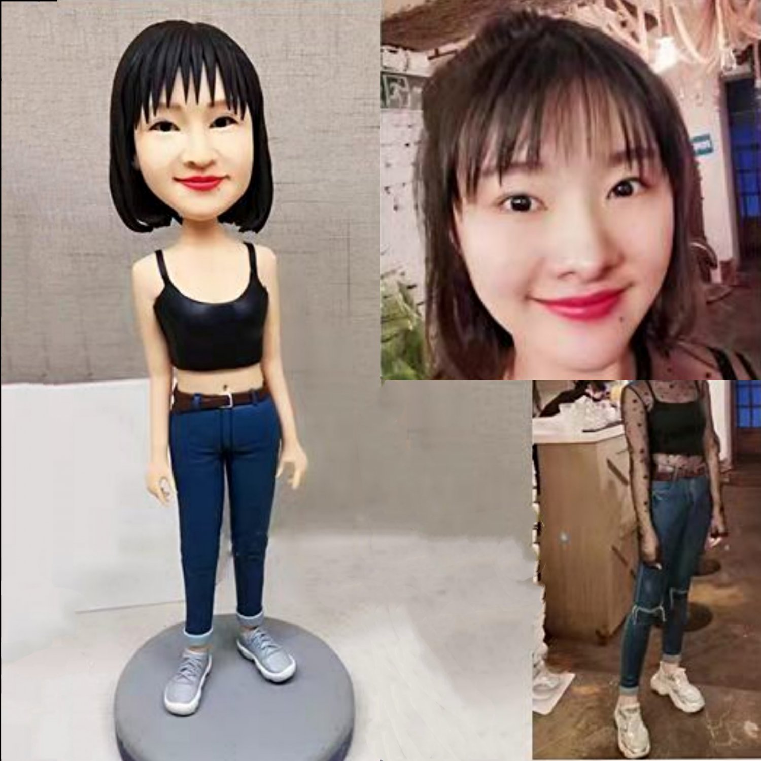 Custom Handmade 3D art Doll, Personalized Birthday Figurine For Mom, Anniversary Gifts For Wife