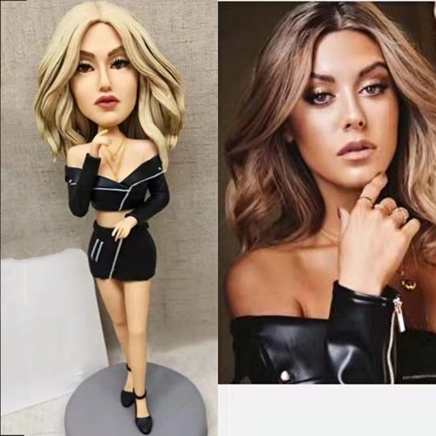 Custom Handmade 3D art Doll, Personalized Birthday Figurine For Mom, Anniversary Gifts For Wife