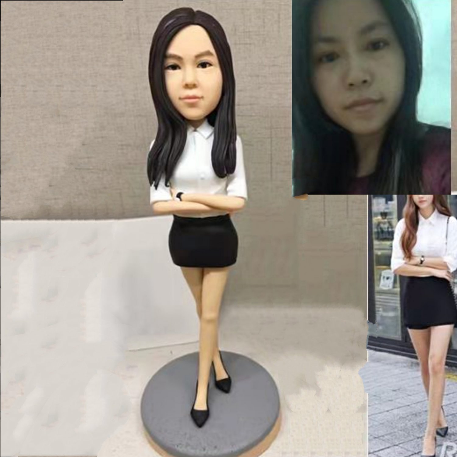 Custom Handmade 3D art Doll, Personalized Birthday Figurine For Mom, Anniversary Gifts For Wife