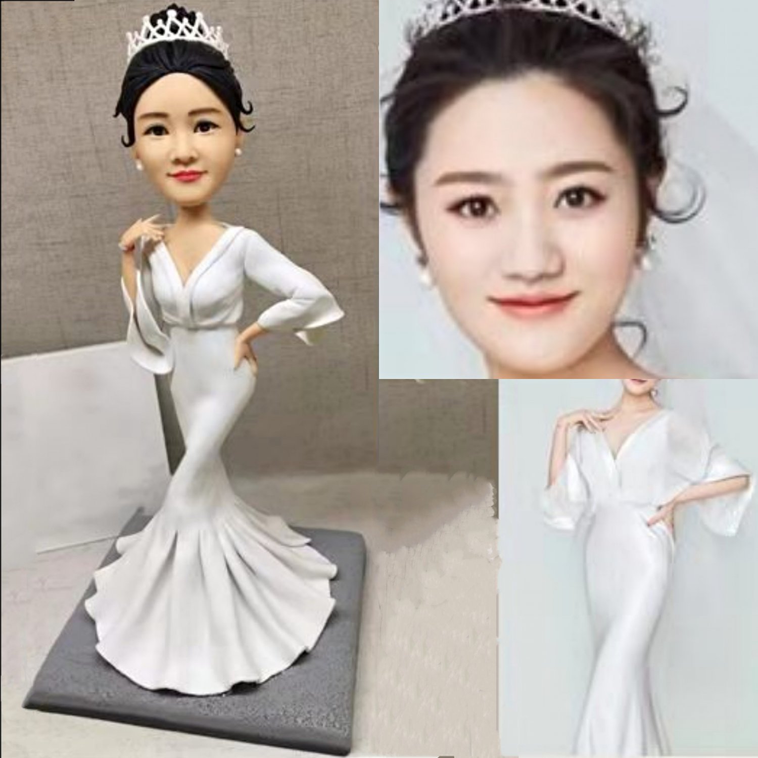 Custom Handmade 3D art Doll, Personalized Birthday Figurine For Mom, Anniversary Gifts For Wife