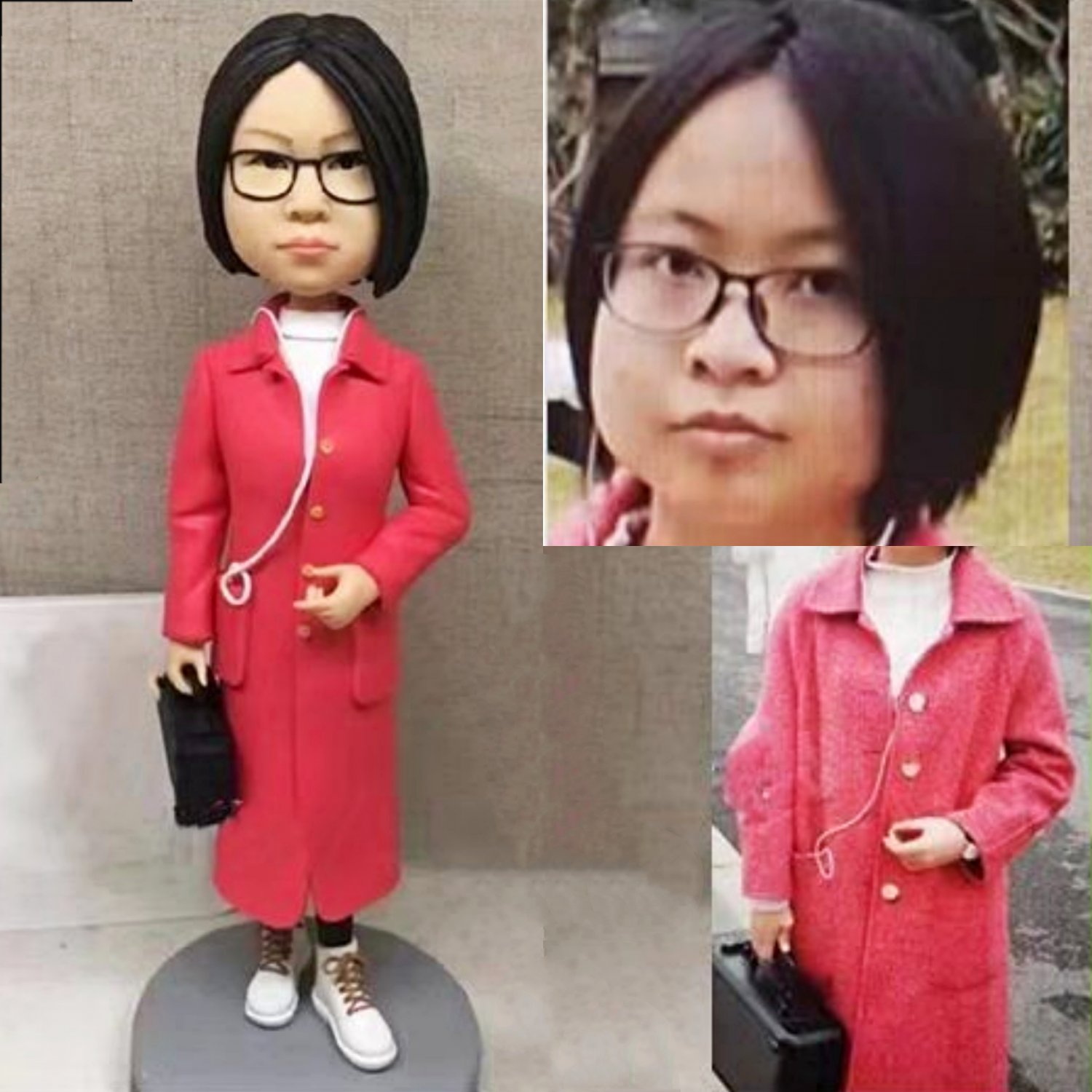 Custom Handmade 3D art Doll, Personalized Birthday Figurine For Mom, Anniversary Gifts For Wife