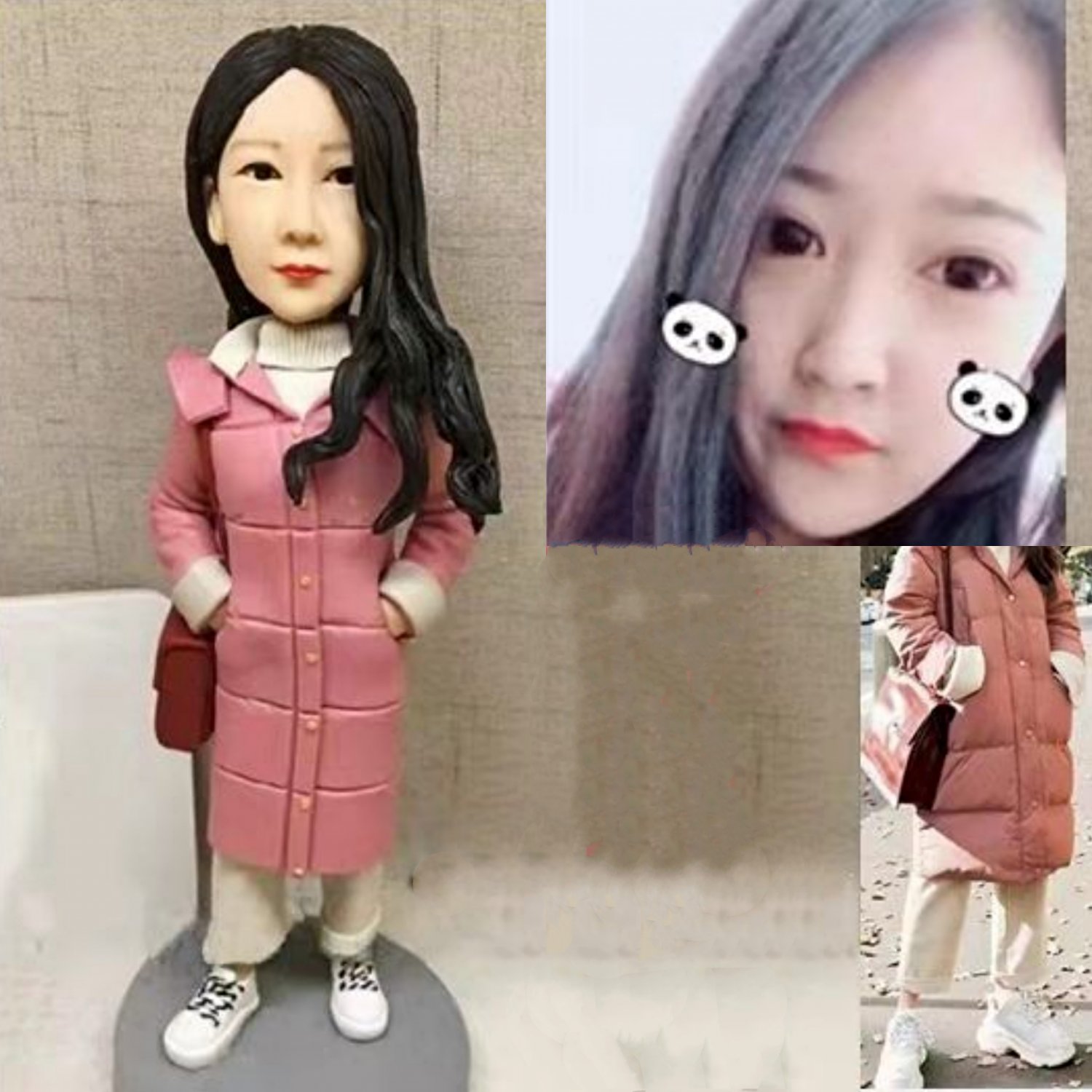 Custom Handmade 3D art Doll, Personalized Birthday Figurine For Mom, Anniversary Gifts For Wife