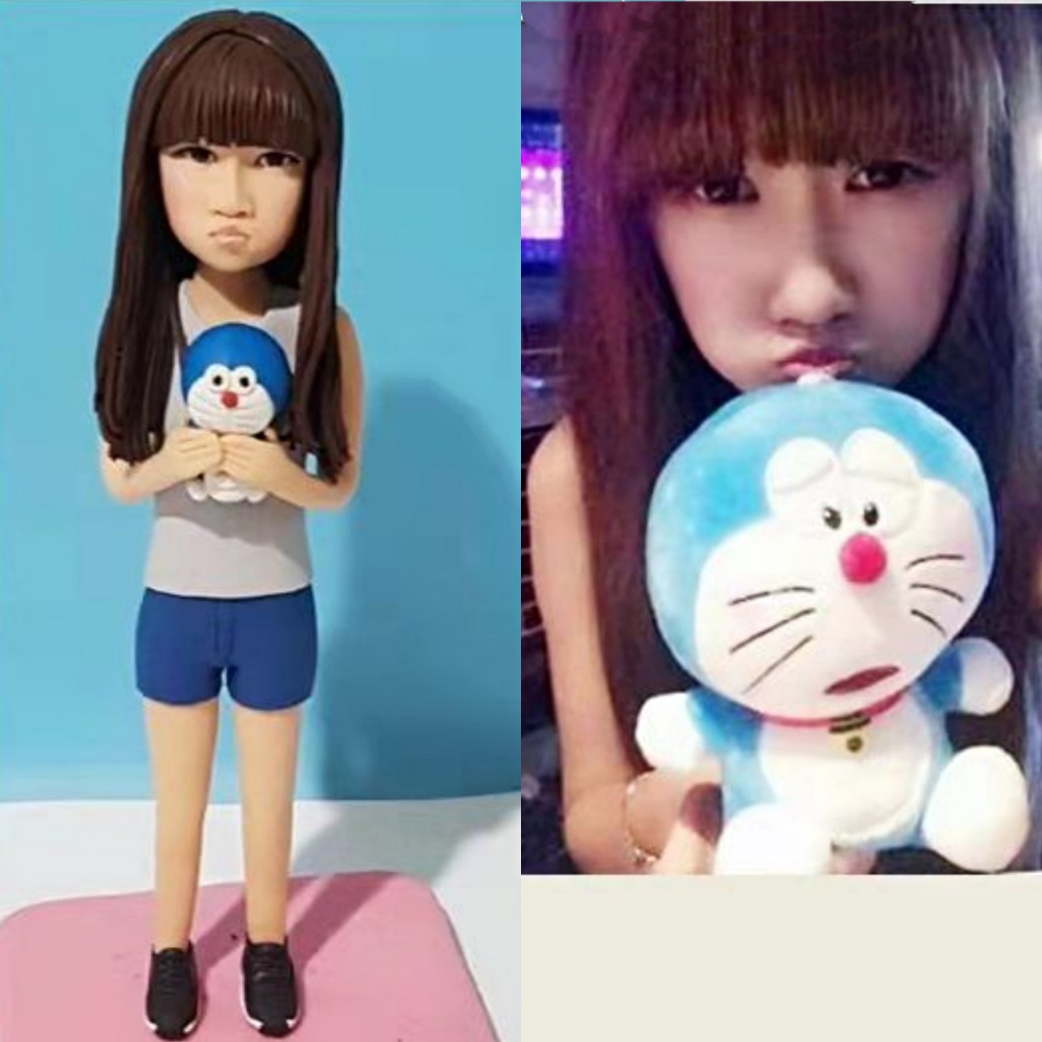 Custom Handmade 3D art Doll, Personalized Birthday Figurine For Mom, Anniversary Gifts For Wife