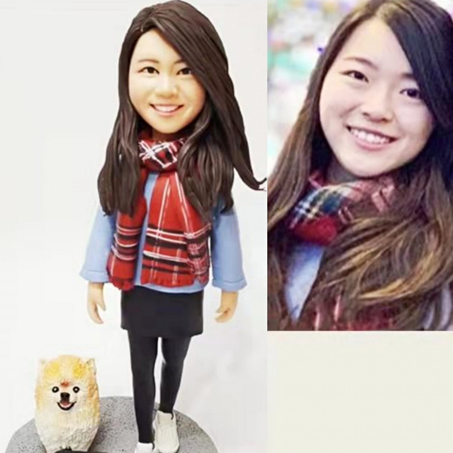Custom Handmade 3D art Doll, Personalized Birthday Figurine For Mom, Anniversary Gifts For Wife