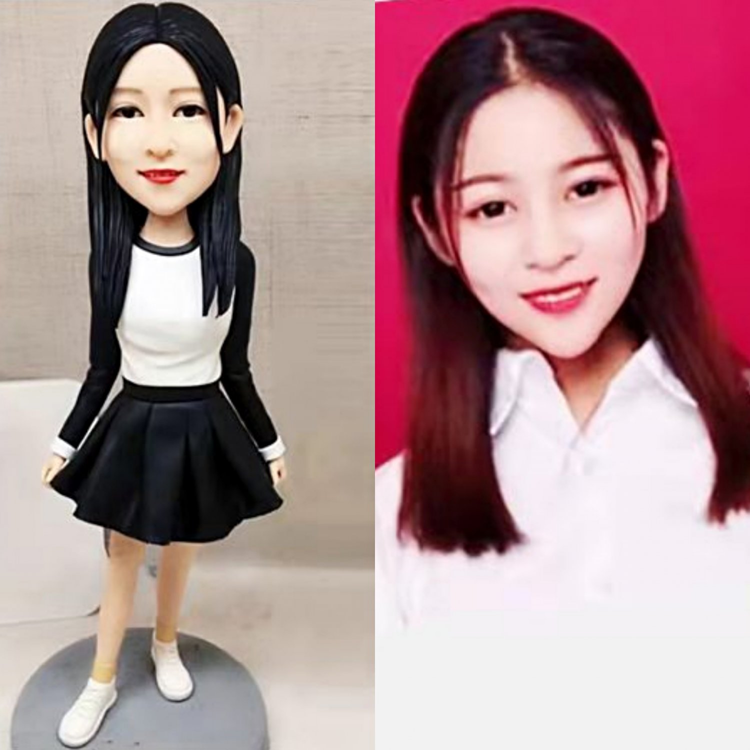 Custom Handmade 3D art Doll, Personalized Birthday Figurine For Mom, Anniversary Gifts For Wife