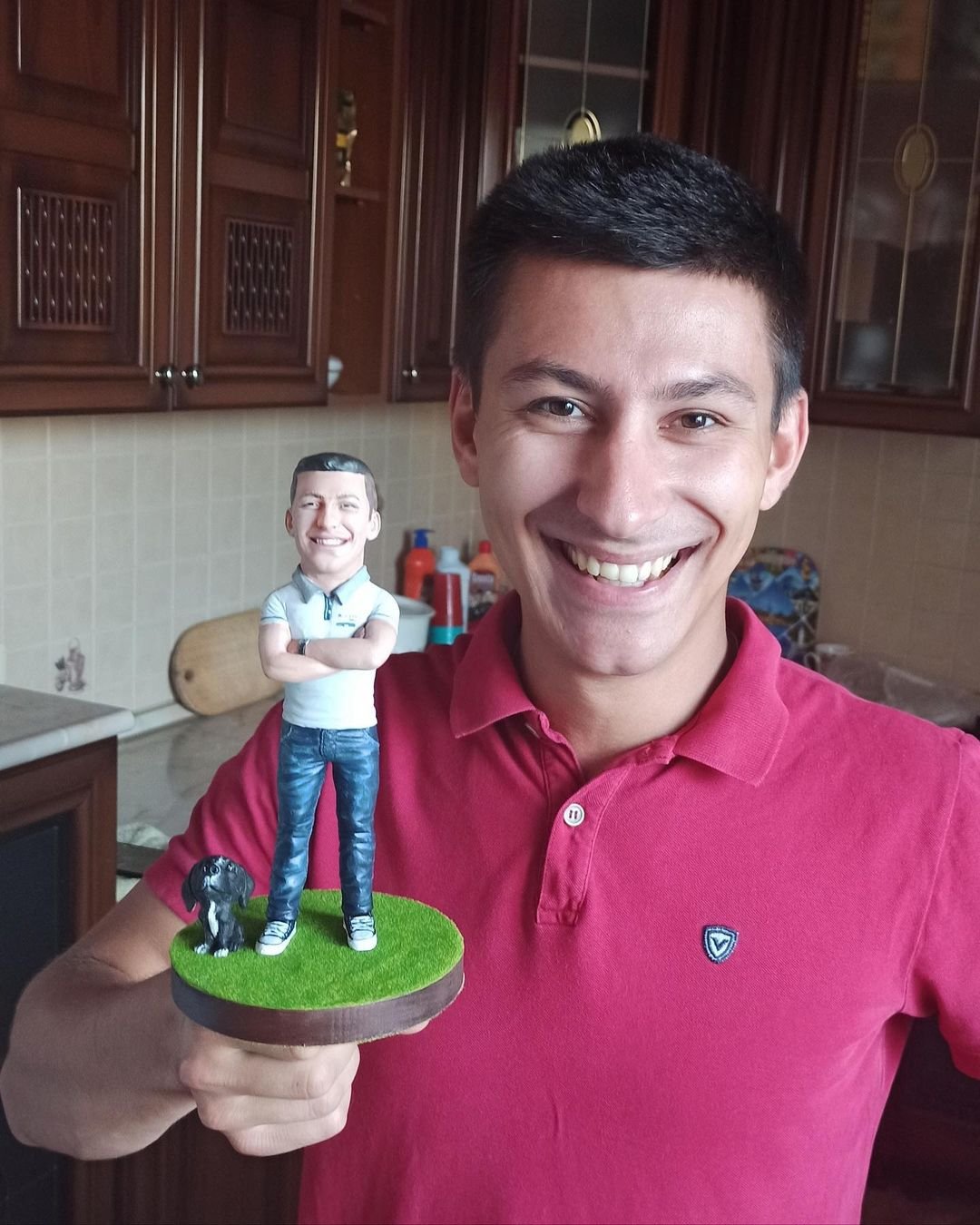 Custom Handmade 3D art Doll, Personalized Birthday Figurine For Dad, Anniversary Gifts For Husband