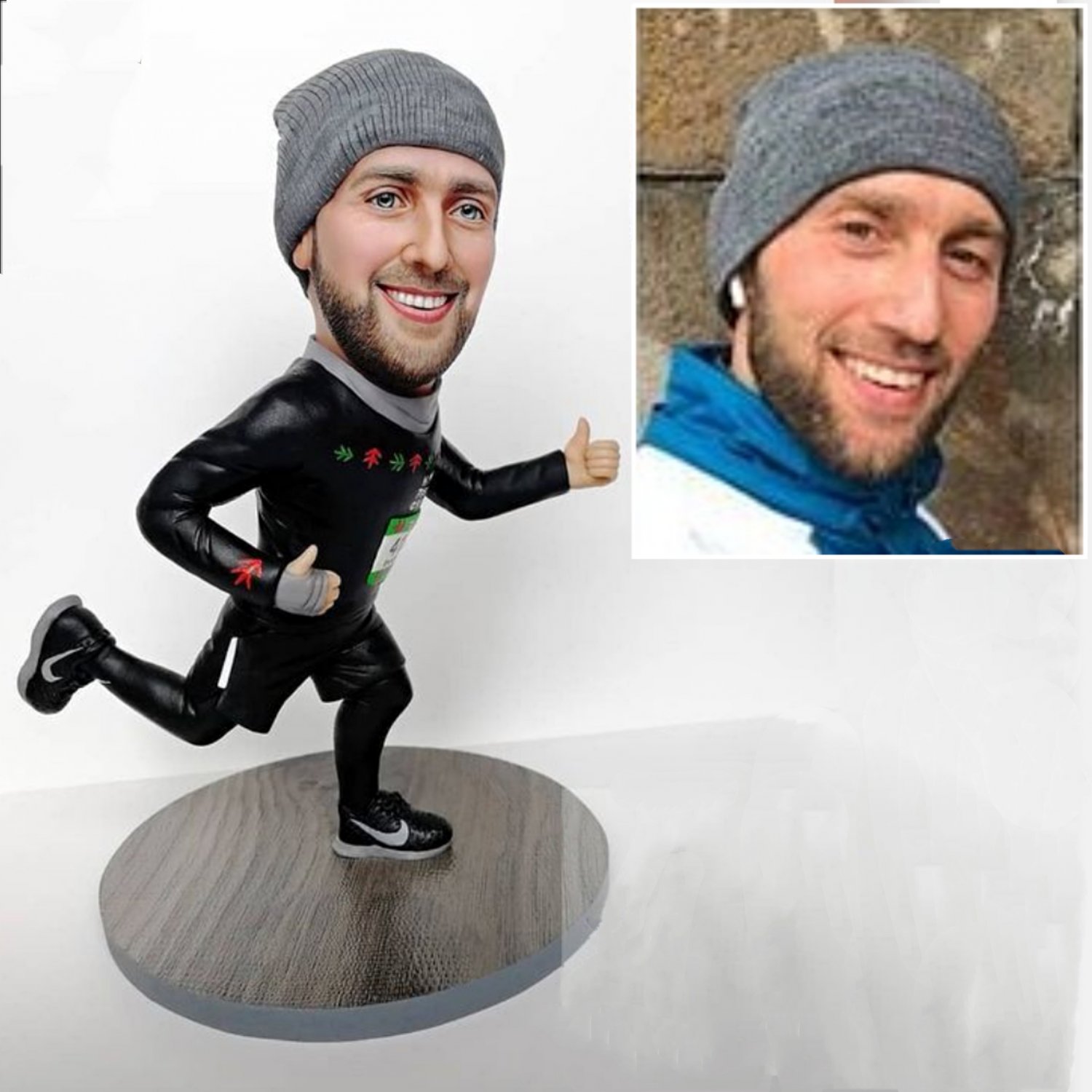 Custom Handmade 3D art Doll, Personalized Birthday Figurine For Dad, Anniversary Gifts For Husband