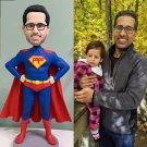 Custom Handmade 3D art Doll, Personalized Birthday Figurine For Dad, Anniversary Gifts For Husband