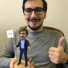 Custom Handmade 3D art Doll, Personalized Birthday Figurine For Dad, Anniversary Gifts For Husband