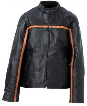 Handsewn Pebble Grain Genuine Leather Ladies Jacket