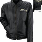 Genuine Leather Motorcycle Jacket with Patches