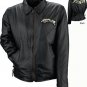 Genuine Leather Motorcycle Jacket with Patches