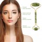 Double Head Natural Jade Facial Roller & Gua Sha Massager Set for Anti-Aging