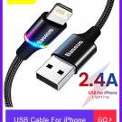 LED Cable For iPhone 12 11 Pro Xs Max X Xr 8 7 6 6S Fast Charging Phone Data Cable For iPad