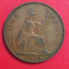 1938 Great Britain EXACT COIN  UK Large Bronze Penny George VI  Nice Grade
