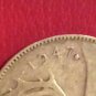1947 Maple Leaf SILVER Canadian Quarter Nice Grade
