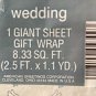 Wedding Gift Wrap Paper + Tablecloth Vintage 2 Sheets Giant 8 sqft Sealed Blue