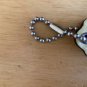 COACH WHiTE PATENT LEATHER KEY FOB 1.5″ Small CHARM KEYCHAIN HANG TAG