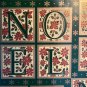 VTG CHRISTMAS WRAPPING PAPER THICK GLOSSY GIFT WRAP PRETTY NOEL RED GREEN GOLD