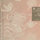 WEDDING Bridal Shower Wrapping Paper Bells Doves FOIL Vintage 1 1/2 X 2 1/2 ft