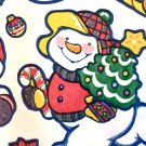 VINTAGE CHRISTMAS WRAPPING PAPER GIFT WRAP SWEET RETRO SNOWMAN 2 ft x 20 in VINTAGE CHRISTMAS WRAPPING PAPER GIFT WRAP SWEET RETRO SNOWMAN 2 ft x 20 in