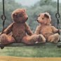 VTG WRAPPING PAPER GIFT WRAP ADORABLE TEDDY BEARS TEDDIES w CUTE DESIGNS