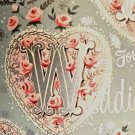 VINTAGE 1950’sWEDDING WRAPPING PAPER GIFTWRAP 2 1/2 ft x 20 Silver Embossed VINTAGE 1950’sWEDDING WRAPPING PAPER GIFTWRAP 2 1/2 ft x 20 Silver Embossed