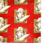 GIFT WRAP CHRISTMAS 1960s wrapping paper Nostalgic LETTERS to SANTA Vtg NOS