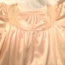 NIGHTGOWN NEW Women Nylon SansSouci Soft Peach Floral Lace Size 32 Gorgeous Vtg NIGHTGOWN NEW Women Nylon SansSouci Soft Peach Floral Lace Size 32 Gorgeous Vtg