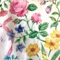 BRIDAL SHOWER GIFT WRAPPING PAPER Vtg 1 LARGE Sheet 1 Yard x2.5 ft Sealed Floral